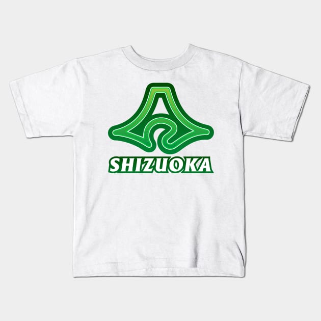 Shizuoka Prefecture Japanese Symbols Kids T-Shirt by PsychicCat